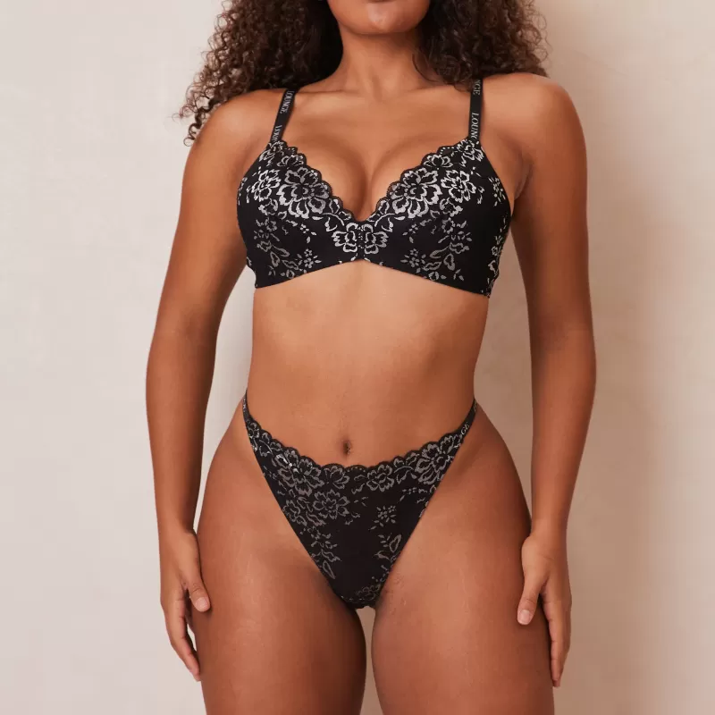 Flash Sale Lounge Underwear Lace Magic BH - Schwarz
