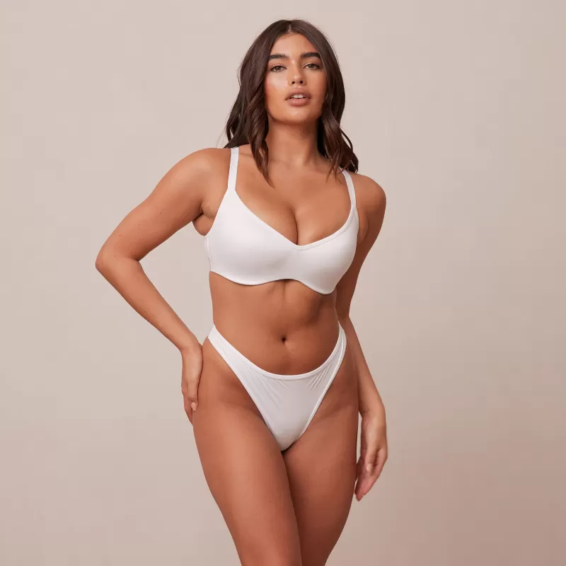 Flash Sale Lounge Underwear Sleek Mindful BH - Weiß